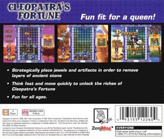 Cleopatra's Fortune - Box - Back Image