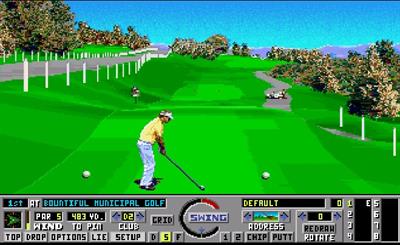 Seven Over Par Amiga Golf Classics - Screenshot - Gameplay Image