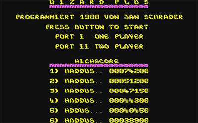 Wizard Plus - Screenshot - Game Title Image