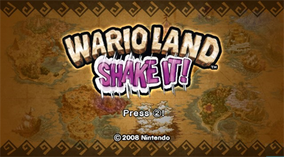 Wario Land: Shake It! - Screenshot - Game Title Image