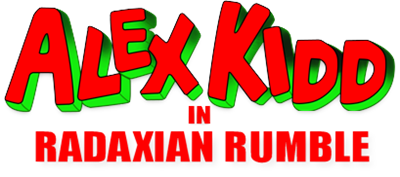 Alex Kidd in Radaxian Rumble - Clear Logo Image