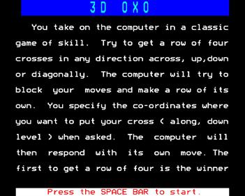 3D O X O - Screenshot - Gameplay Image