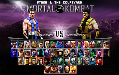 Mortal Kombat Project - Screenshot - Game Select Image
