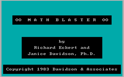 Math Blaster! - Screenshot - Game Title Image