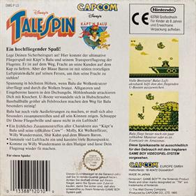 TaleSpin - Box - Back Image