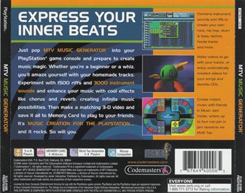 MTV Music Generator - Box - Back Image