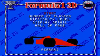 Formula 1 3D - Screenshot - Game Select Image