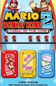 Mario vs. Donkey Kong 2: March of the Minis - Screenshot - Game Title Image