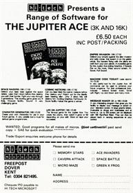 Ace Invaders - Advertisement Flyer - Front Image