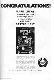 Battle 1917 - Advertisement Flyer - Front Image