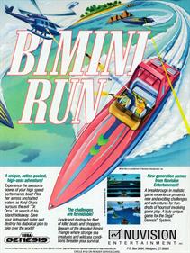Bimini Run - Advertisement Flyer - Front Image
