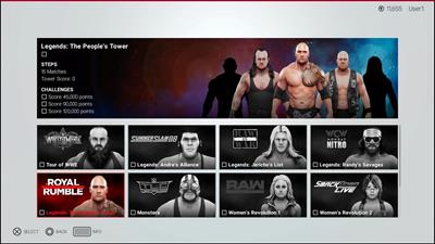 WWE 2K19 - Screenshot - Game Select Image