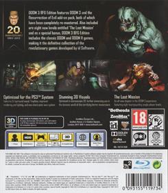 DOOM 3: BFG Edition - Box - Back Image