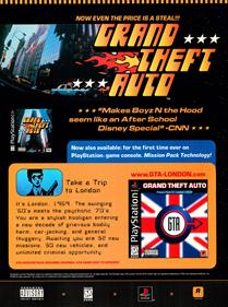 Grand Theft Auto: Mission Pack #1: London 1969 - Advertisement Flyer - Front Image