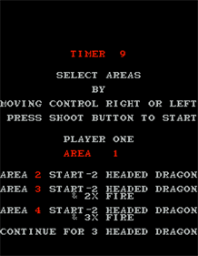 Dragon Spirit - Screenshot - Game Select Image