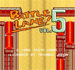 Battle Lane! Vol. 5 - Screenshot - Game Title Image
