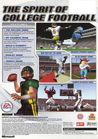 NCAA Football 2003 - Box - Back Image