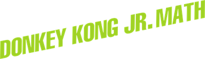 Donkey Kong Jr. Math - Clear Logo Image