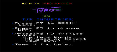 Typo - Screenshot - Game Title Image