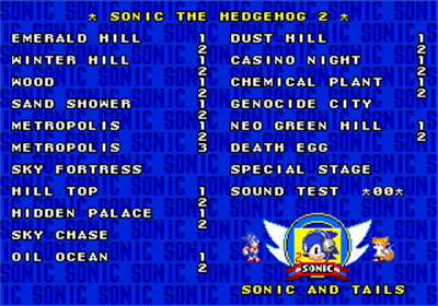 Sonic 2: Delta - Screenshot - Game Select Image