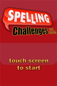 Spelling Challenges and More! - Screenshot - Game Title Image