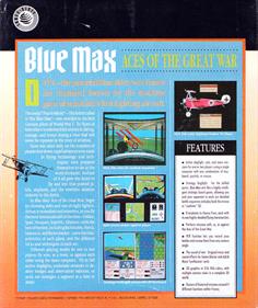 Blue Max: Aces of the Great War - Box - Back Image
