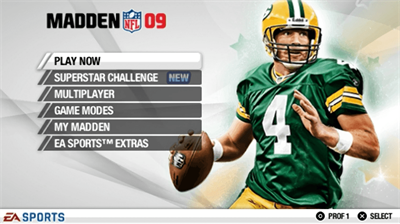 Madden NFL 09 - Screenshot - Game Select Image