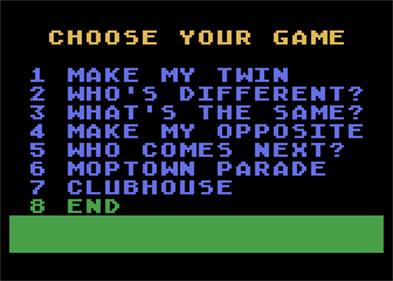 Moptown Parade - Screenshot - Game Select Image