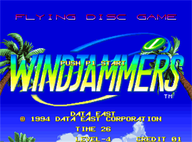 Windjammers - Screenshot - Game Title Image