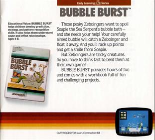 Bubble Burst - Advertisement Flyer - Front Image