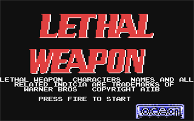 Lethal Weapon - Screenshot - Game Title Image