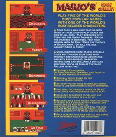 Mario's Game Gallery - Box - Back Image