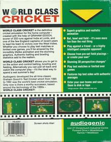 Graham Gooch World Class Cricket - Box - Back Image