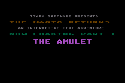 The Amulet - Screenshot - Game Title Image