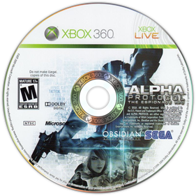 Alpha Protocol - Disc Image