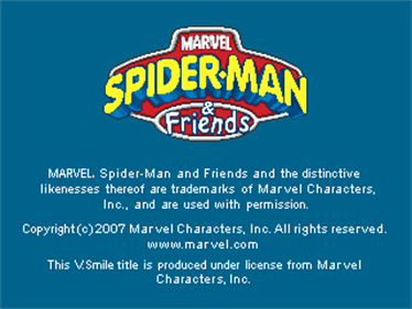 Marvel Spider-Man & Friends: Secret Missions - Screenshot - Game Title Image