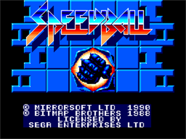 Speedball - Screenshot - Game Title Image