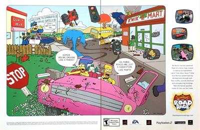 The Simpsons: Road Rage - Advertisement Flyer - Front Image