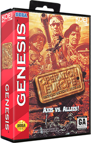 Operation Europe: Path to Victory 1939-45 - Box - 3D Image