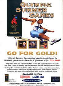 Olympic Summer Games: Atlanta '96 - Advertisement Flyer - Front Image