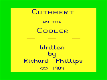 Cuthbert in the Cooler - Screenshot - Game Title Image