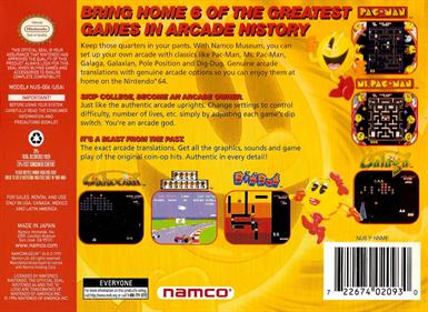 Namco Museum 64 - Box - Back Image