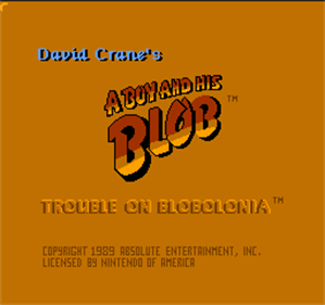A Boy and His Blob: Trouble on Blobolonia - Screenshot - Game Title Image