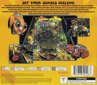 Pro Pinball: Big Race USA - Box - Back Image