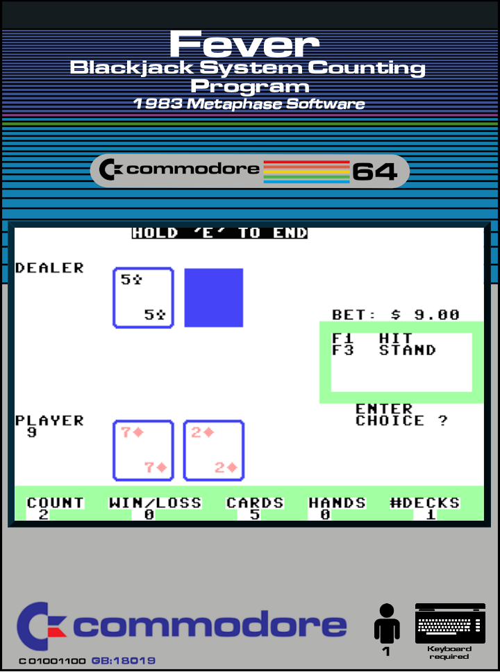Fever: Blackjack System Counting Program