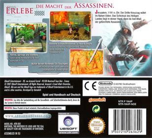 Assassin's Creed: Altaïr's Chronicles - Box - Back Image