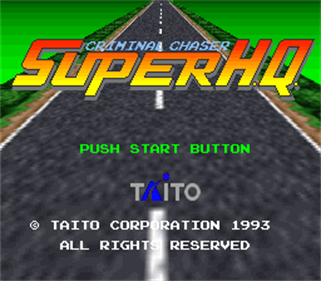 Super Chase H.Q. - Screenshot - Game Title Image