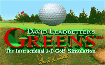 David Leadbetter's Greens - Screenshot - Game Title Image