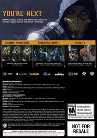 Mortal Kombat 11 - Fanart - Box - Back Image