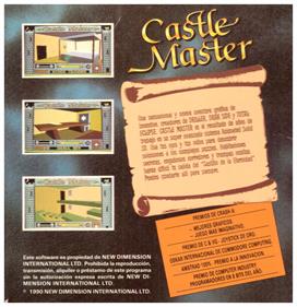 Castle Master - Box - Back Image